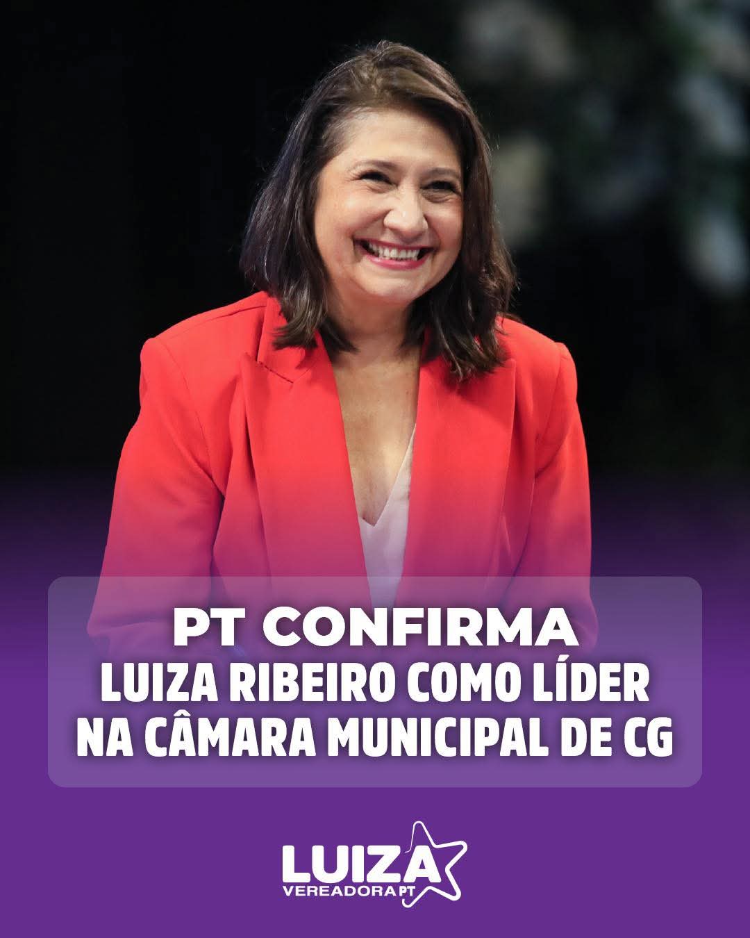 PT oficializa Luiza Ribeiro como líder da bancada na Câmara Municipal de Campo Grande