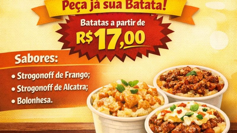🥔 Batata Recheada no Pote: O Sabor que Vai Até Você!