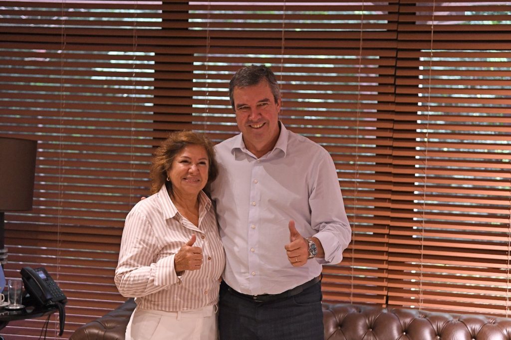 Reunião com governador Riedel consolida Dione Hashioka como pré-candidata a deputada estadual