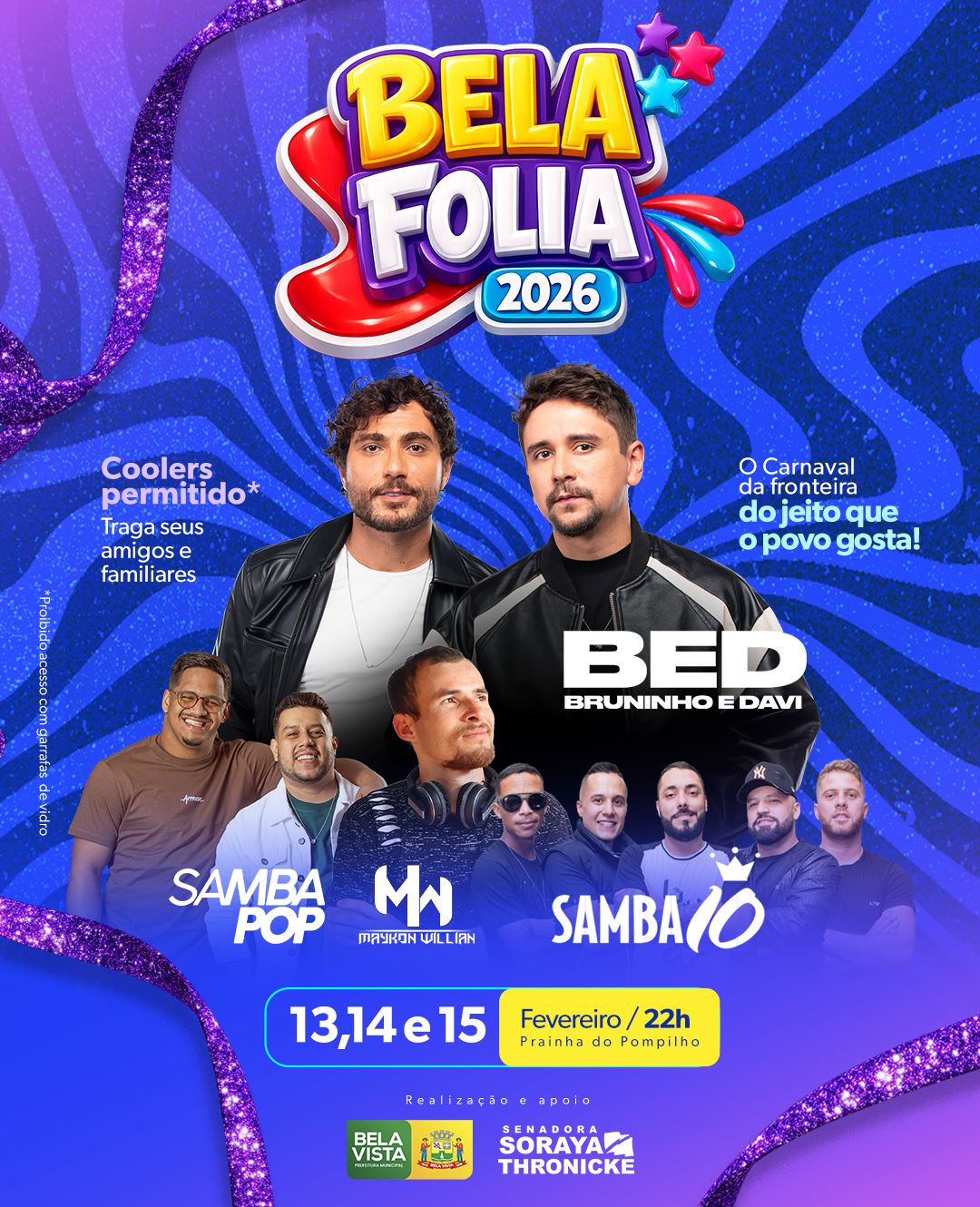 Bela Folia 2026 começa nesta sexta-feira e consolida a Prainha do Pompilho como palco da maior festa popular de Bela Vista