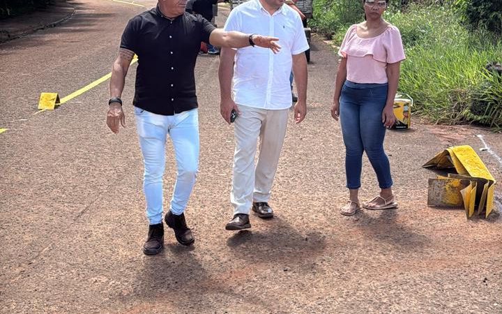Vereador Silvio Pitu garante sinalização em cruzamento no Guanandi II