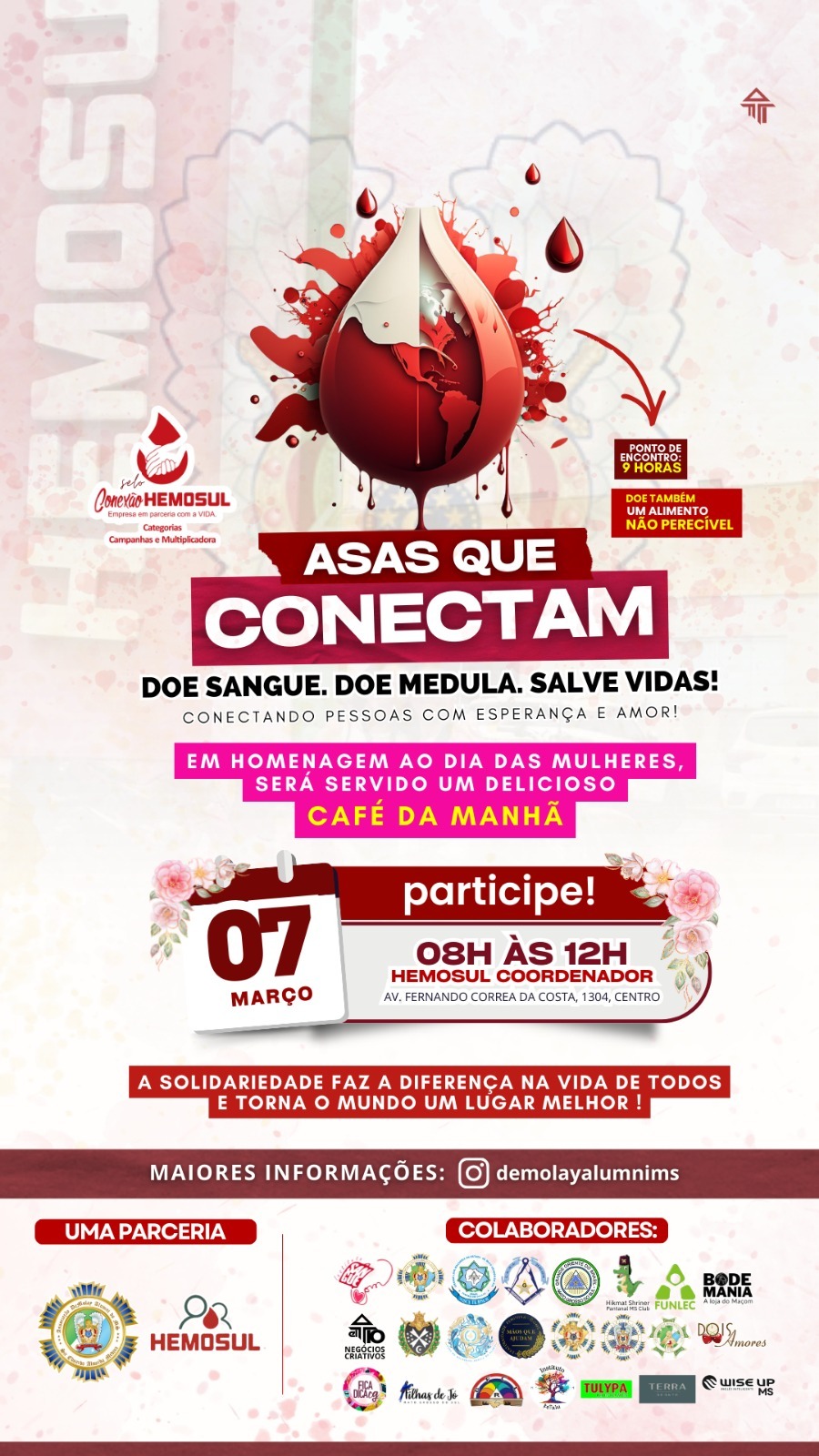 Asas que Conectam: ADAE-MS Mobiliza Sociedade para 4ª Campanha de Doação de Sangue em Campo Grande