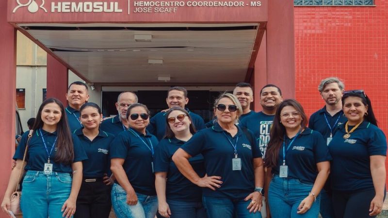 Vereador Clodoilson Pires promove ação solidária e mobiliza doação de sangue no Hemosul de Campo Grande (MS).