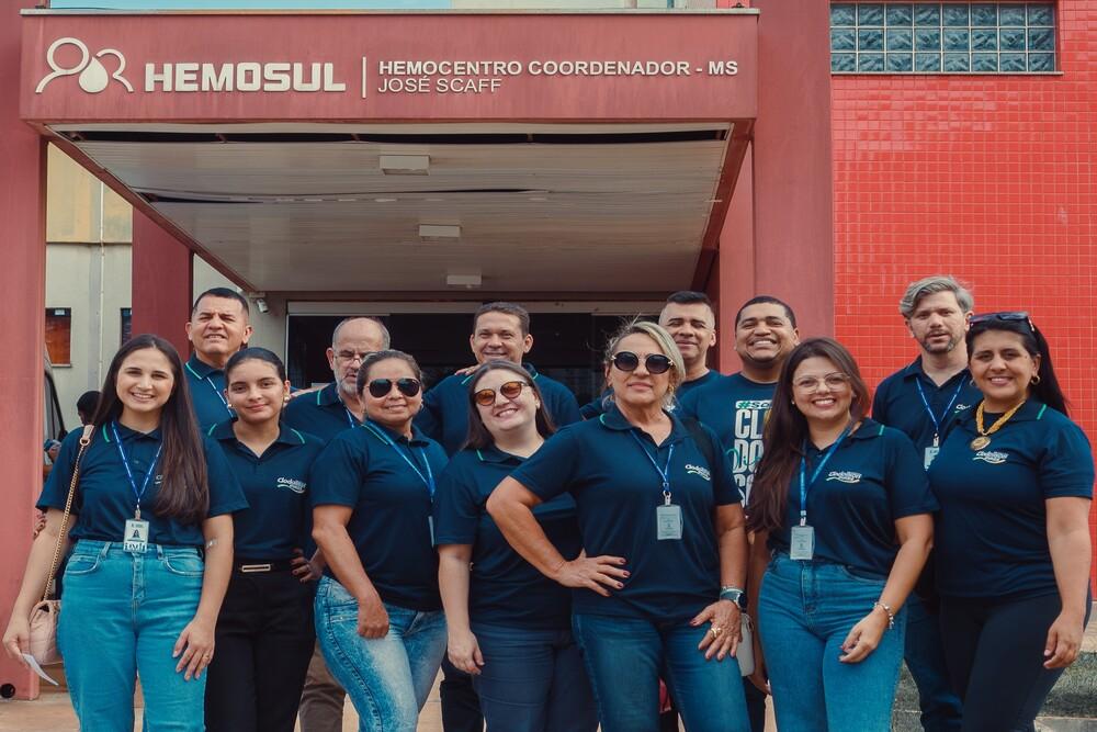 Vereador Clodoilson Pires promove ação solidária e mobiliza doação de sangue no Hemosul de Campo Grande (MS).