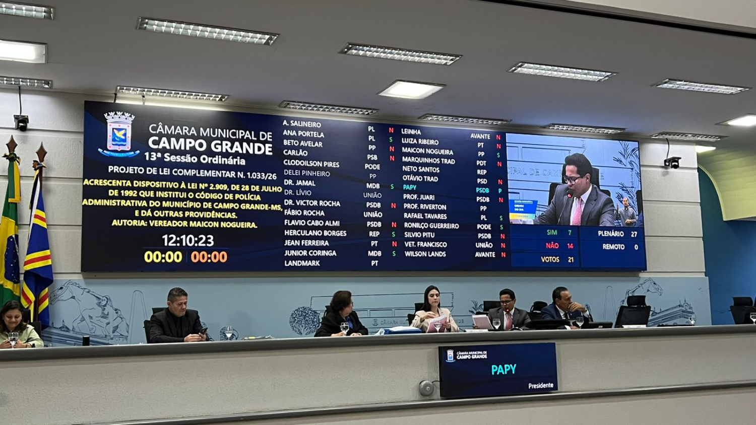 Projeto de Maicon Nogueira que inclui o nome de donos de terrenos abandonados no SPC e SERASA é rejeitado na Câmara Municipal