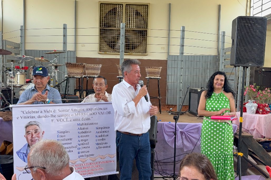 Em Dois Irmãos do Buriti (MS), Hashioka celebra Dia da Mulher e destaca legado de Sérgio Sakuma.