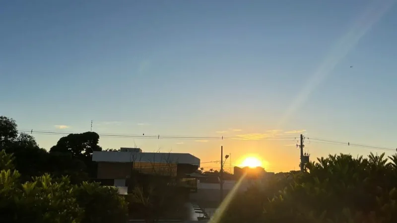 Previsão do tempo em MS: Sábado de calor intenso e temperaturas acima de 30°C