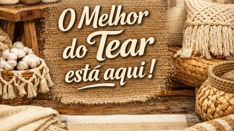 Tendência em Decoração: Arte no Tear Traz o Charme do Artesanato 100% Algodão para Mato Grosso do Sul
