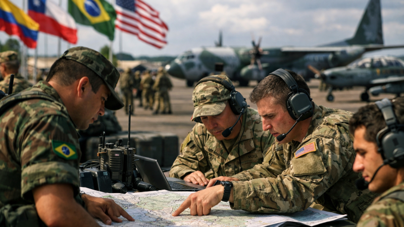 Brasil e EUA realizam exercício militar conjunto