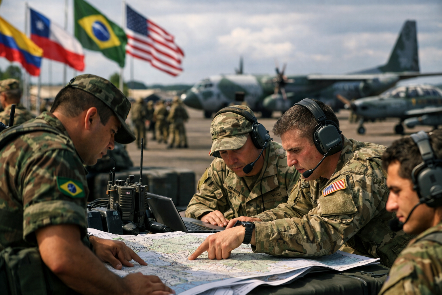 Brasil e EUA realizam exercício militar conjunto