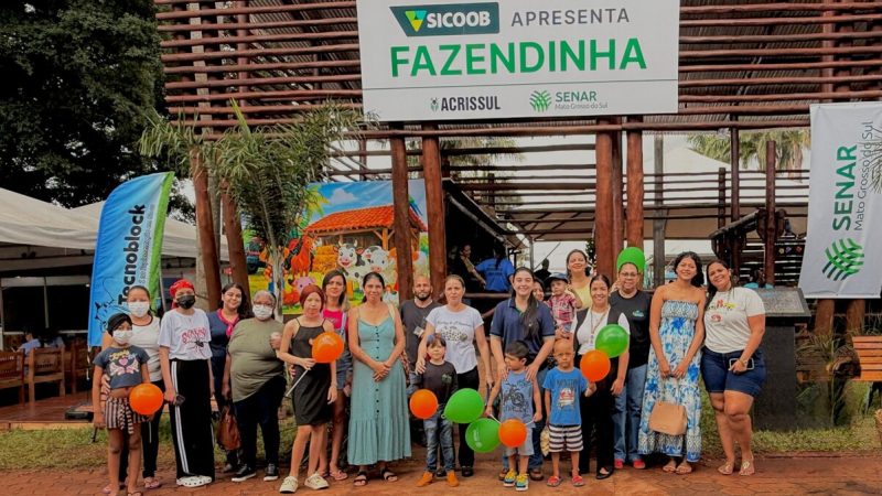Expogrande 2026: Crianças da AACC/MS visitam a Fazendinha da Acrissul