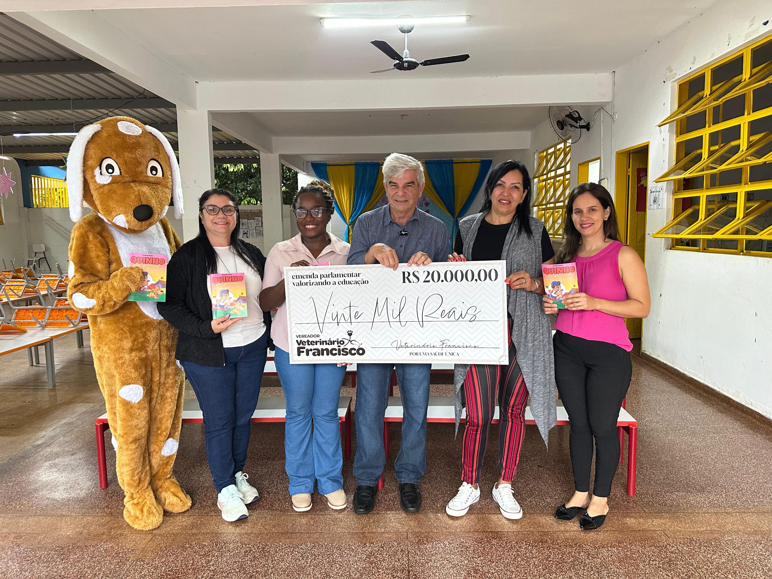 Vereador Veterinário Francisco destina R$ 20 mil para a  Escola Municipal de Educação Infantil Fatima de Jesus Diniz Silveira, na Vila Nasser