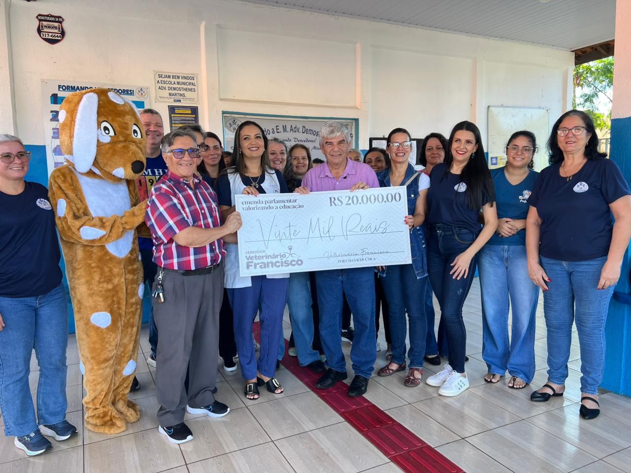 Vereador Veterinário Francisco destina R$ 20 mil em emenda para a Escola Municipal Advogado Demosthenes Martins