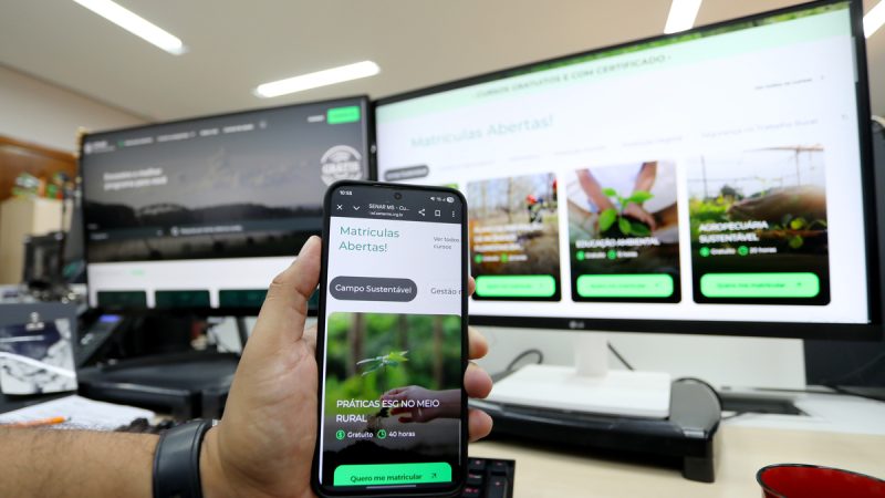 Senar MS lança 15 novos cursos gratuitos e online voltados ao agro