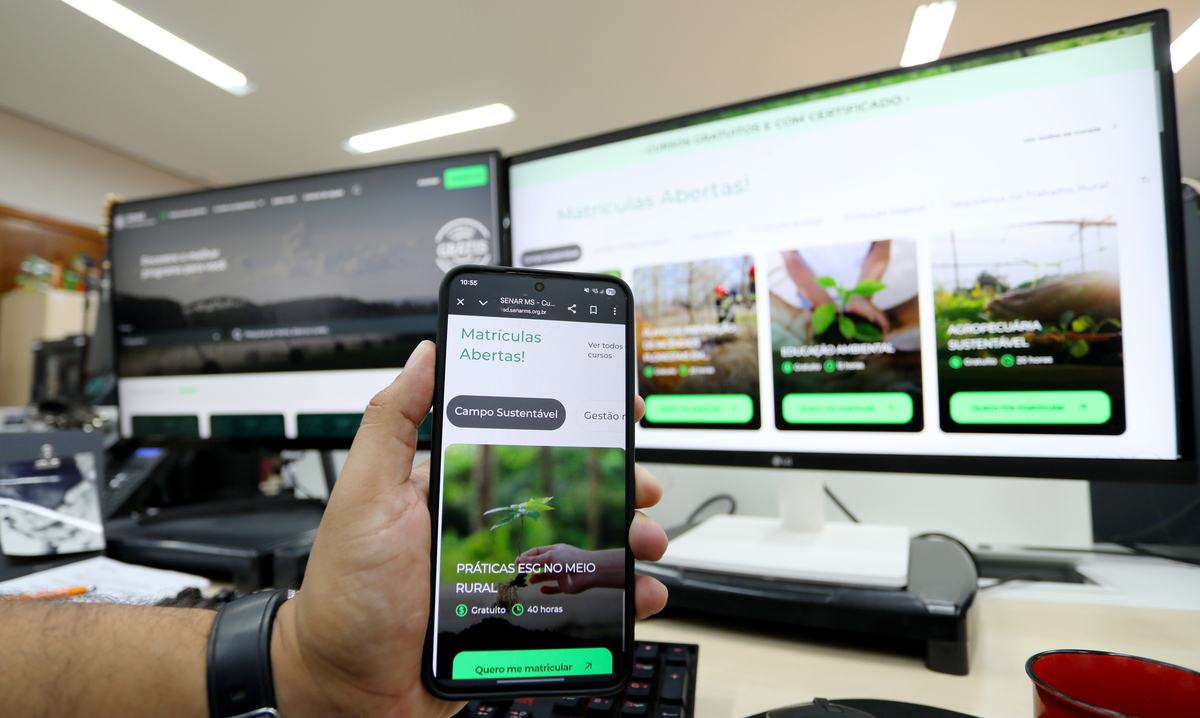 Senar MS lança 15 novos cursos gratuitos e online voltados ao agro
