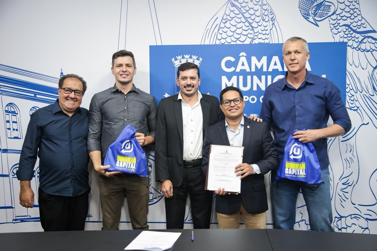 Câmara CG integra Unigran ao projeto UniverCidades e amplia apoio técnico ao Legislativo Municipal