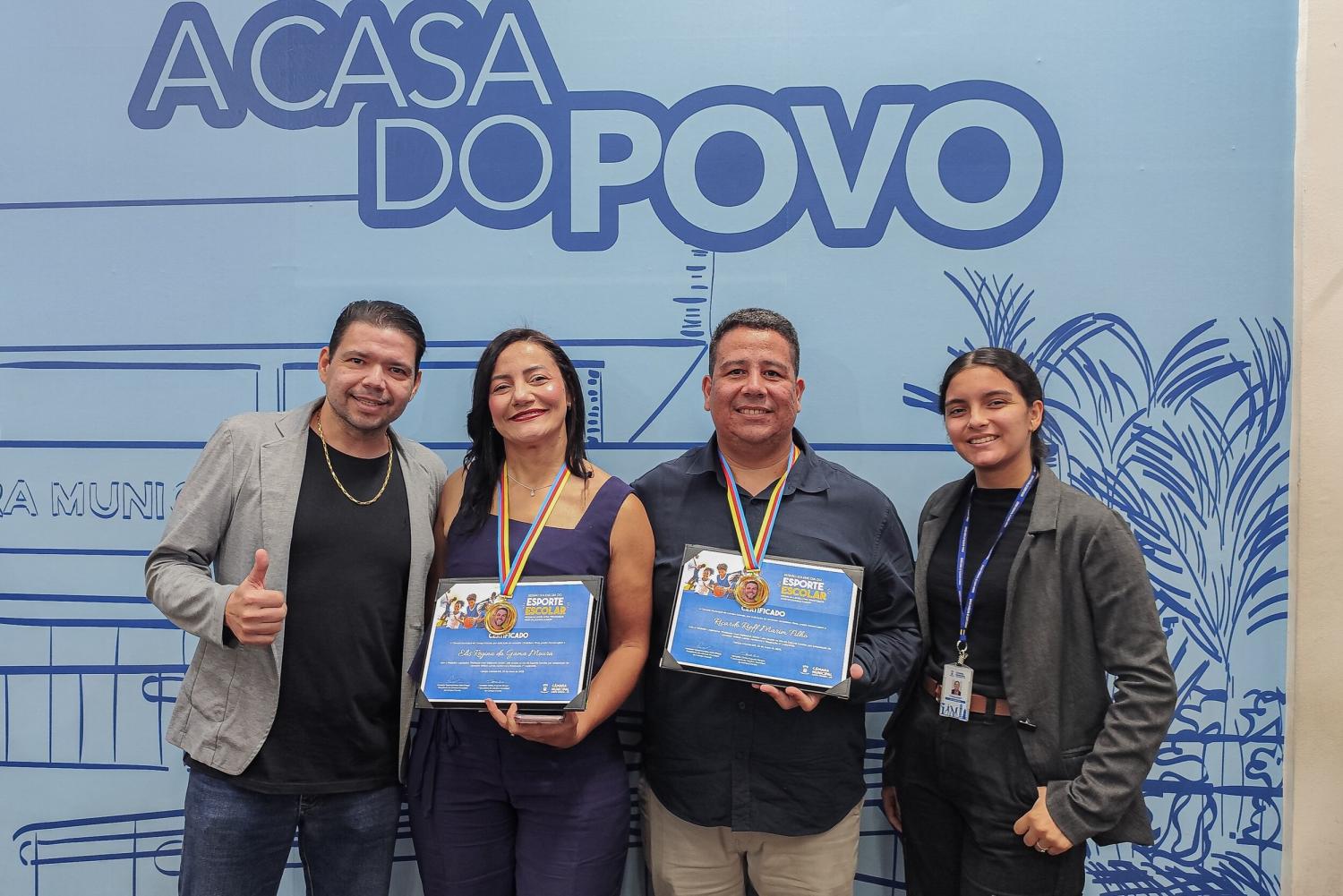 Vereador Clodoilson Pires homenageia profissionais do esporte escolar em sessão solene na Câmara Municipal