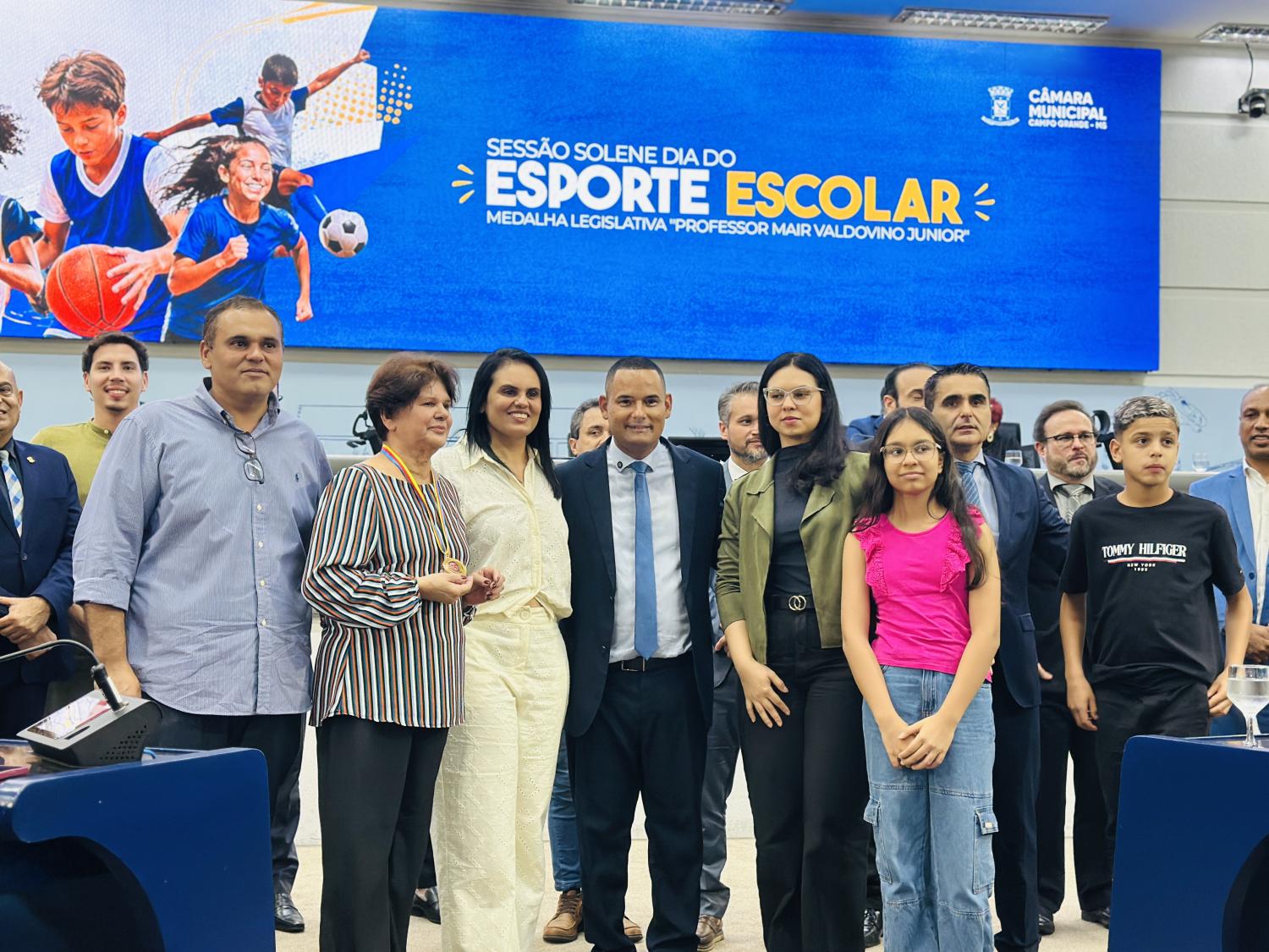Vereador Wilson Lands realiza Sessão Solene histórica em homenagem ao Dia do Esporte Escolar em Campo Grande