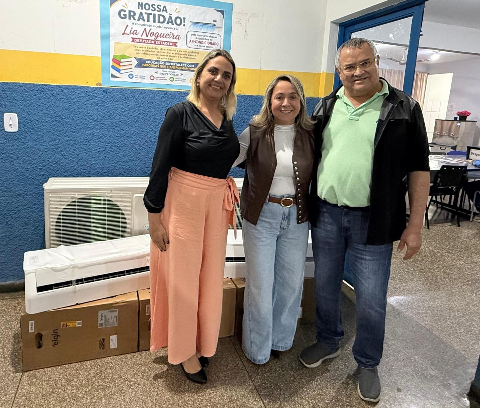Com quase R$ 2 milhões investidos na educação, Lia Nogueira amplia climatização de escola em Dourados