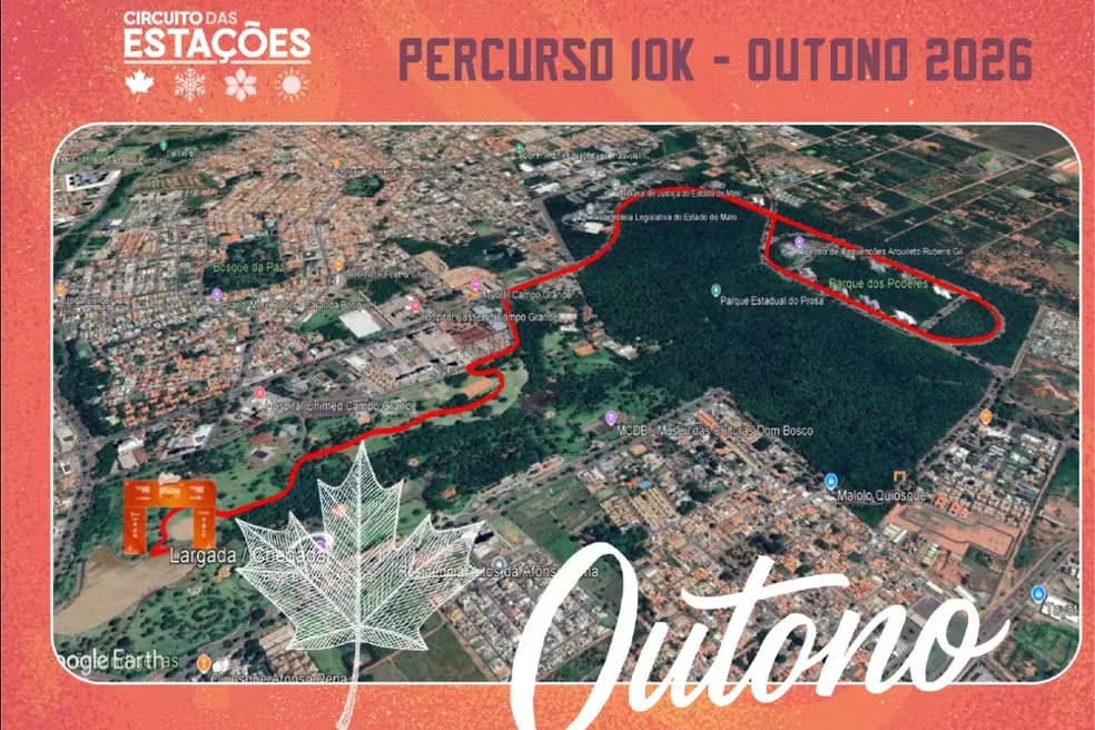 Corrida de rua altera trânsito e fecha vias neste domingo em Campo Grande; veja as mudanças