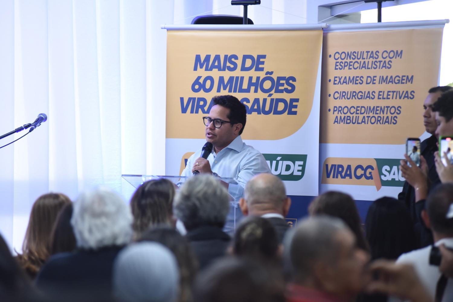 Papy destaca papel fiscalizador da Câmara em lançamento do programa Vira CG Saúde, no Hospital do Câncer