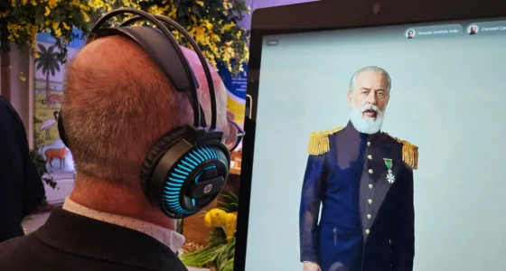 Óculos de realidade virtual e conversação por IA com heróis de MS reinaugura Espaço Energia