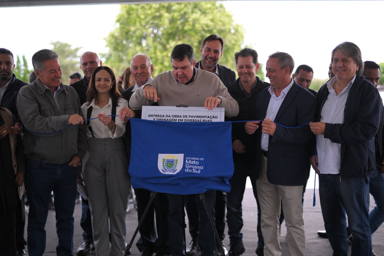 Em Taquarussu, Hashioka acompanha entrega de obras que fortalecem infraestrutura e segurança