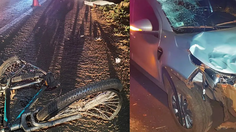 Ciclista morre após ser atropelado por picape na BR-376