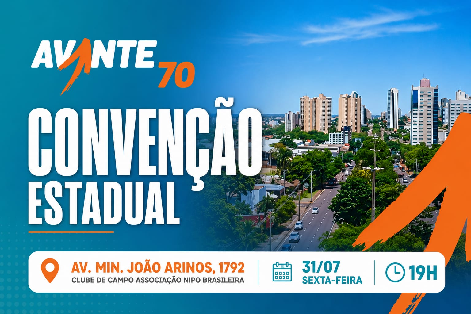 Lidio Lopes anuncia convenção do Avante para 31 de julho na Associação Nipo Brasileira