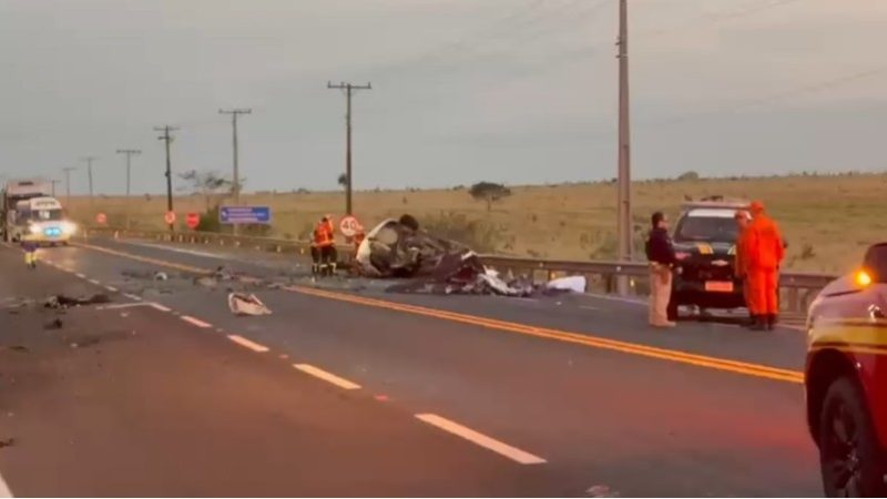 Colisão violenta mata motorista na rodovia BR-163