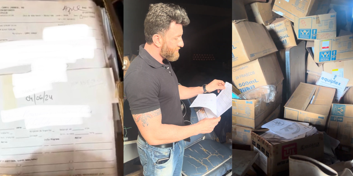 Vereador Maicon Nogueira constata irregularidade no armazenamento de prontuários médicos da Rede Municipal de Saúde