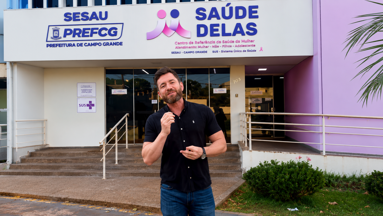 Maicon cobra melhorias após identificar problemas de acessibilidade e segurança em unidade de saúde da mulher