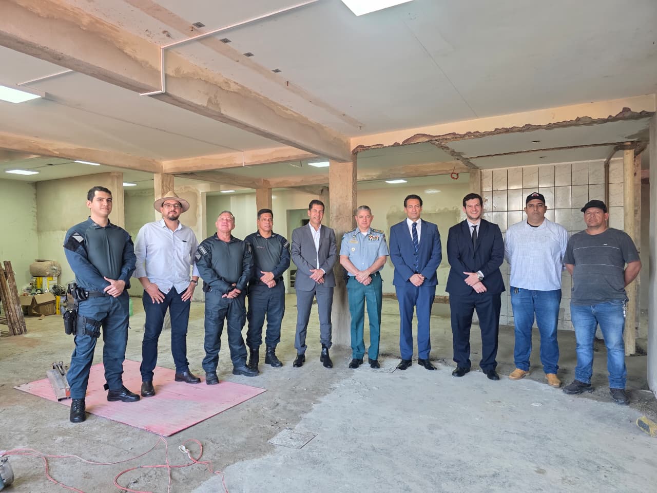 Magistrados acompanham obras de nova policlínica financiada com recursos de penas pecuniárias