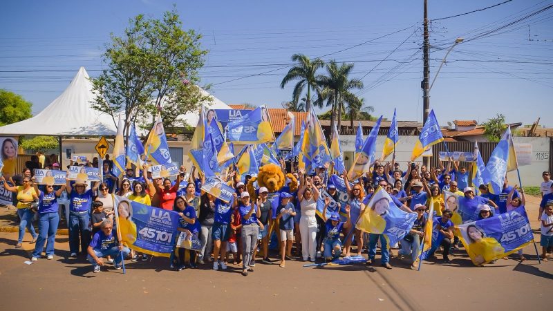 Lia Nogueira lança campanha à reeleição com marca de presença e entregas