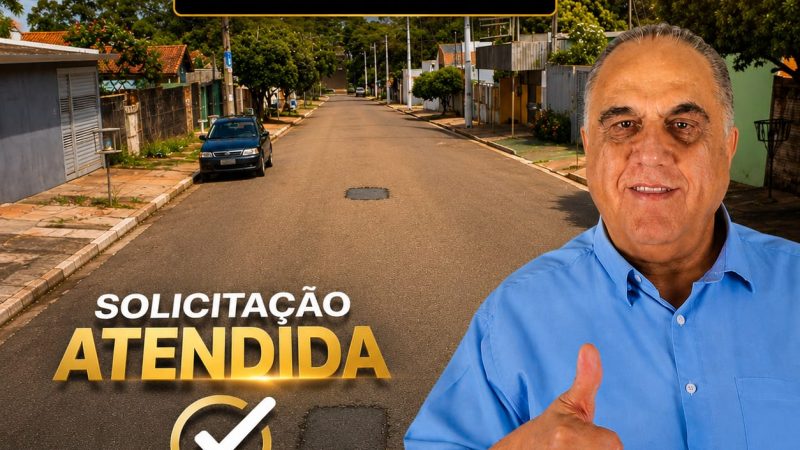 SOLICITAÇÃO ATENDIDA NO BAIRRO OLIVEIRA