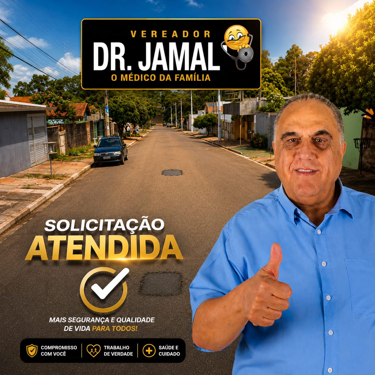 SOLICITAÇÃO ATENDIDA NO BAIRRO OLIVEIRA